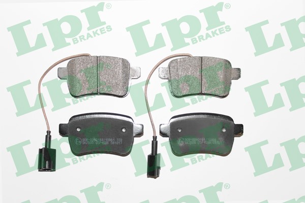 Bromsbeläggsats, Bakaxel Lpr 05P1596 LPR
