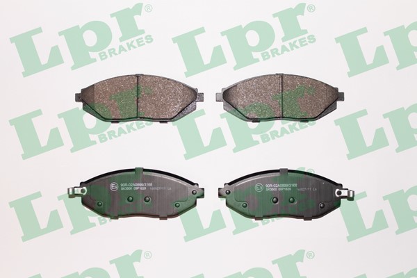 Bromsbeläggsats, Framaxel Lpr 05P1629 LPR
