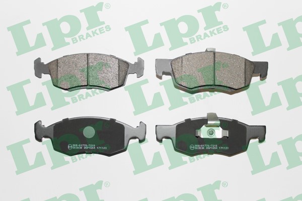 Bromsbeläggsats, Framaxel Lpr 05P1654 LPR