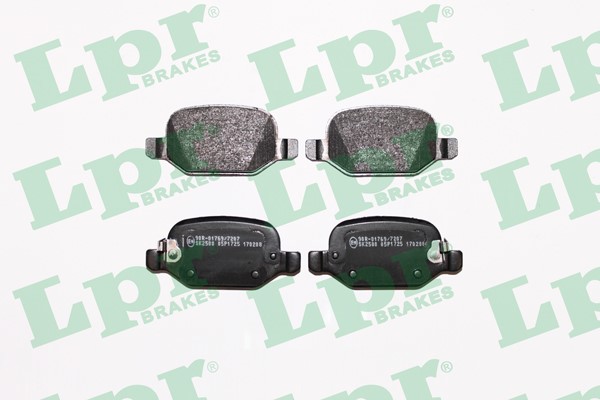 Bromsbeläggsats, Bakaxel Lpr 05P1725 LPR
