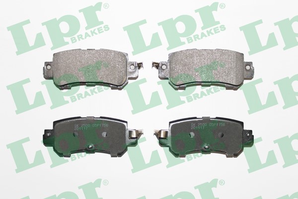 Bromsbeläggsats, Bakaxel Lpr 05P1756 LPR