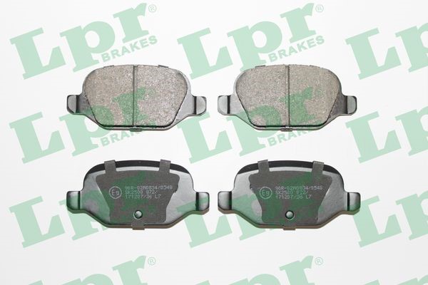 Bromsbeläggsats, Bakaxel Lpr 05P872 LPR
