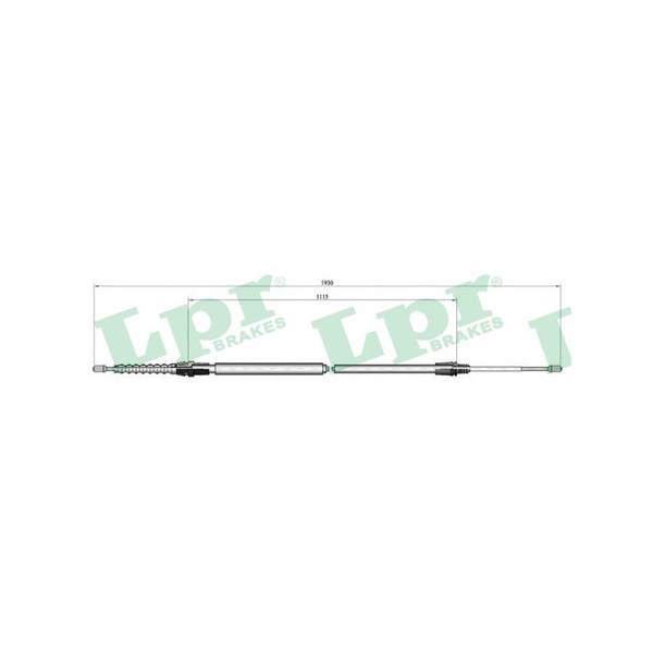 Vajer, parkeringsbroms, Bak, Höger, Vänster Lpr C0001B LPR