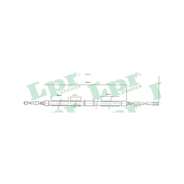 Vajer, parkeringsbroms, Höger, Vänster Lpr C0039B LPR