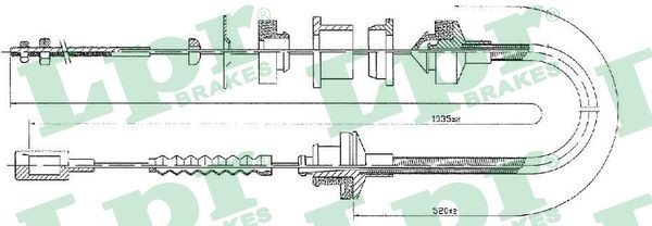 Vajer, koppling, Fram Lpr C0057C LPR