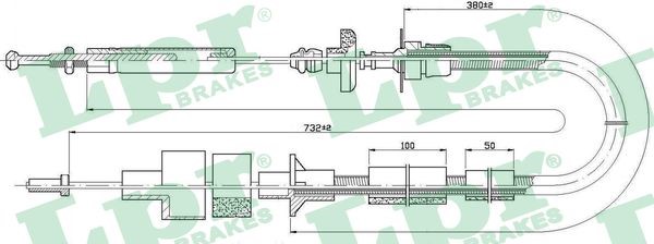 Vajer, koppling Lpr C0085C LPR