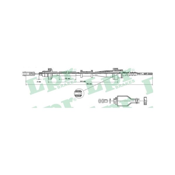 Vajer, koppling Lpr C0112C LPR