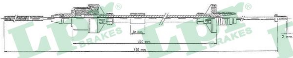Vajer, koppling Lpr C0123C LPR