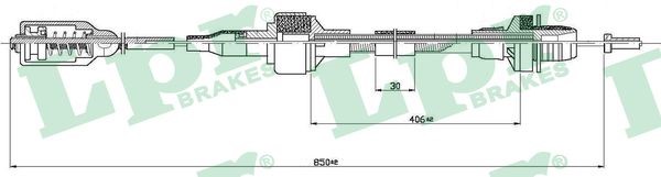 Vajer, koppling Lpr C0125C LPR
