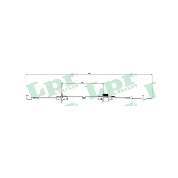 Vajer, koppling Lpr C0127C LPR