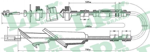 Vajer, koppling Lpr C0137C LPR