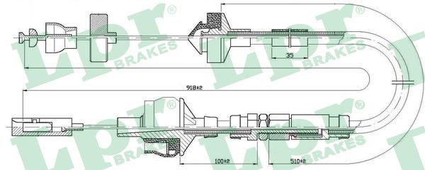 Vajer, koppling Lpr C0151C LPR