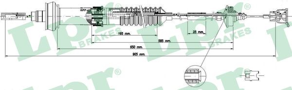 Vajer, koppling Lpr C0156C LPR