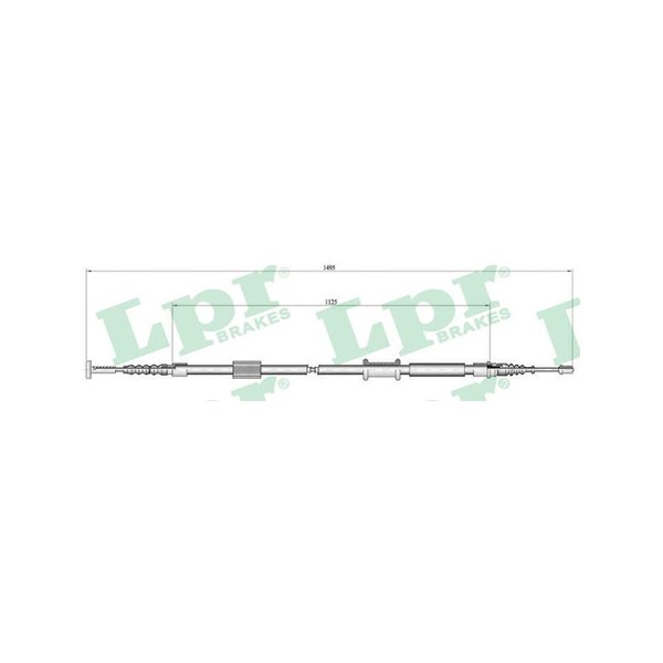 Vajer, parkeringsbroms, Höger Lpr C0157B LPR