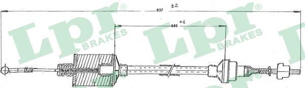 Vajer, koppling Lpr C0159C LPR