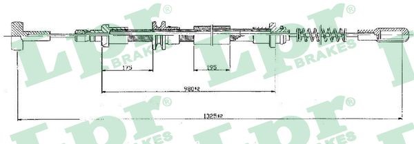 Vajer, parkeringsbroms, Fram Lpr C0160B LPR