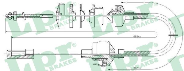 Vajer, koppling Lpr C0164C LPR