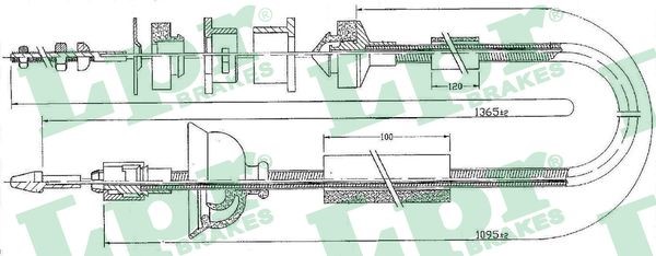 Vajer, koppling Lpr C0170C LPR