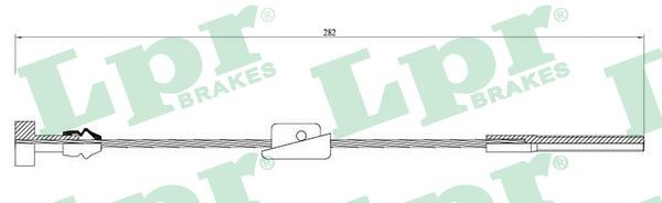 Vajer, parkeringsbroms, Fram Lpr C0231B LPR