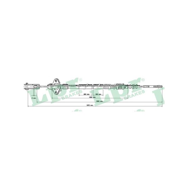 Vajer, koppling Lpr C0234C LPR