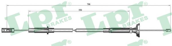 Vajer, koppling Lpr C0261C LPR
