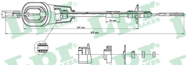 Vajer, koppling Lpr C0317C LPR