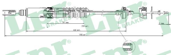 Vajer, koppling Lpr C0339C LPR