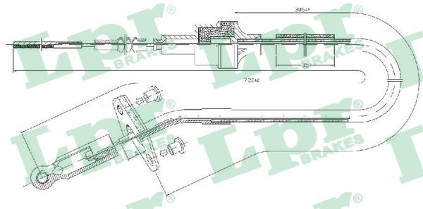 Vajer, koppling Lpr C0409C LPR