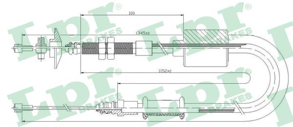 Vajer, koppling Lpr C0483C LPR