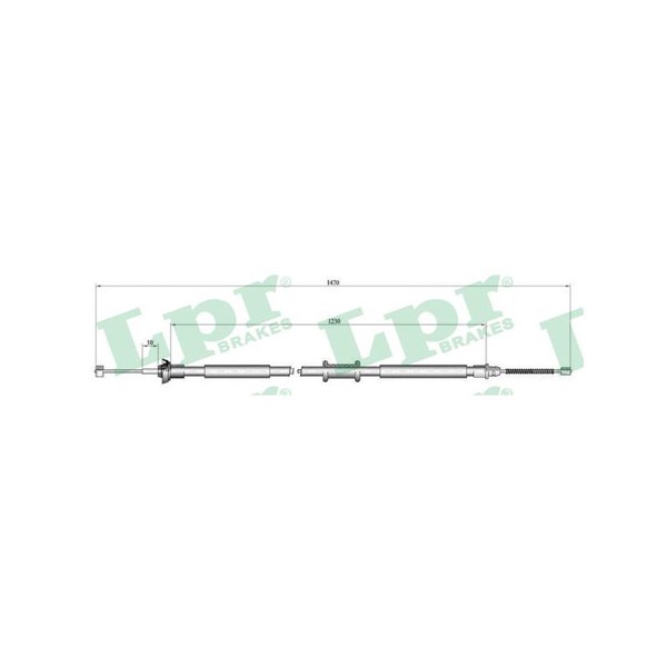 Vajer, parkeringsbroms, Bak, Höger, Vänster Lpr C0521B LPR Vajer, parkeringsbroms, Bak, Höger, Vänster Lpr C0521B LPR