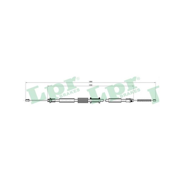 Vajer, parkeringsbroms, Vänster Lpr C0658B LPR