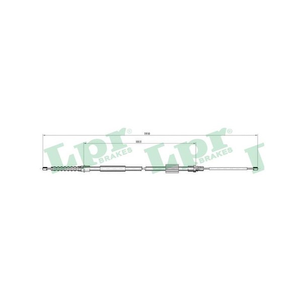 Vajer, parkeringsbroms, Höger Lpr C0696B LPR