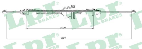Vajer, parkeringsbroms, Fram Lpr C0746B LPR
