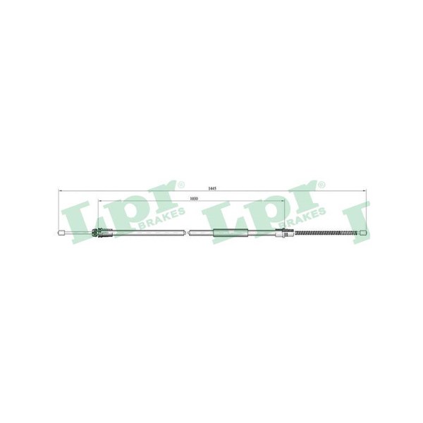 Vajer, parkeringsbroms, Bak, Höger Lpr C0752B LPR