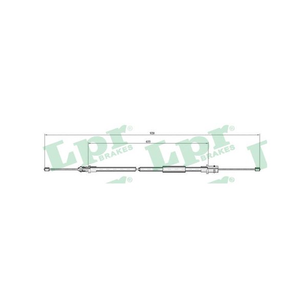 Vajer, parkeringsbroms, Fram Lpr C0798B LPR