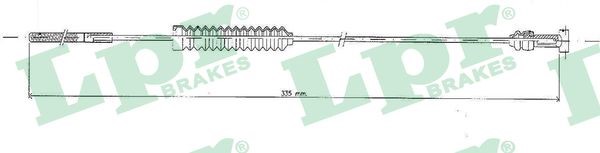 Vajer, parkeringsbroms, Fram Lpr C0850B LPR