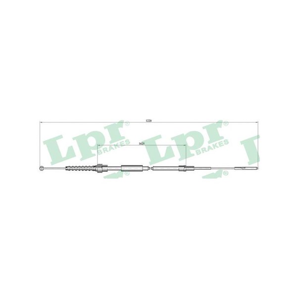 Vajer, parkeringsbroms, Höger, Vänster Lpr C0941B LPR