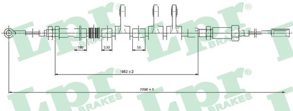 Vajer, parkeringsbroms, Fram Lpr C0984B LPR
