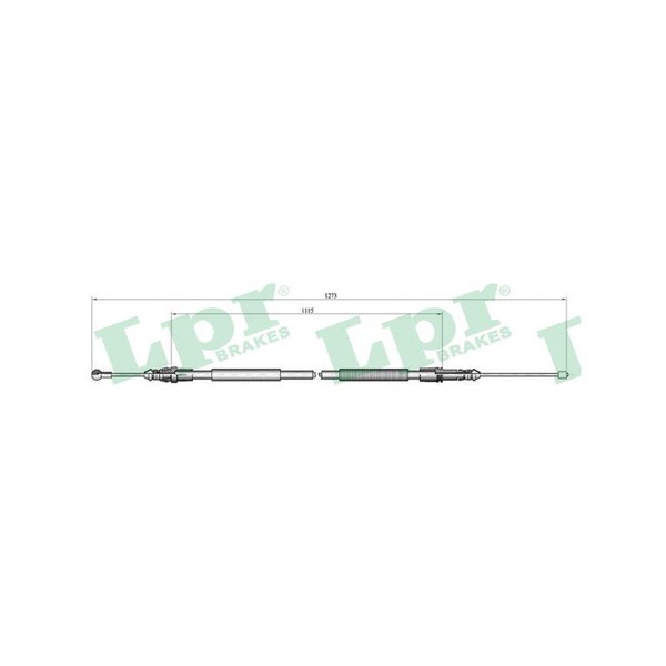 Vajer, parkeringsbroms, Bak Lpr C1075B LPR
