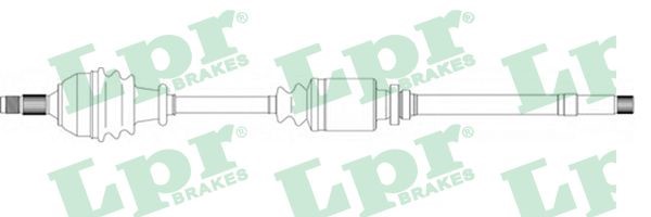 Drivaxel, framaxel höger Lpr DS16081 LPR