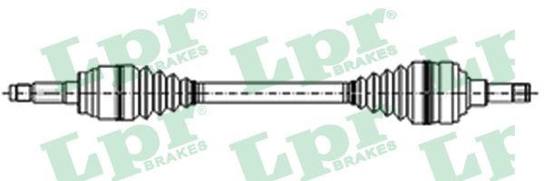 Drivaxel, framaxel vänster Lpr DS21071 LPR