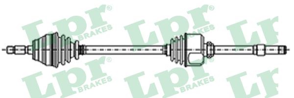Drivaxel, framaxel höger Lpr DS21072 LPR