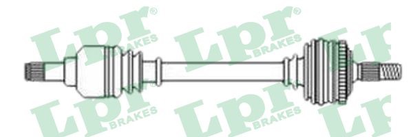 Drivaxel, framaxel höger Lpr DS37102 LPR