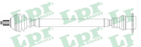 Drivaxel, framaxel höger Lpr DS51127 LPR