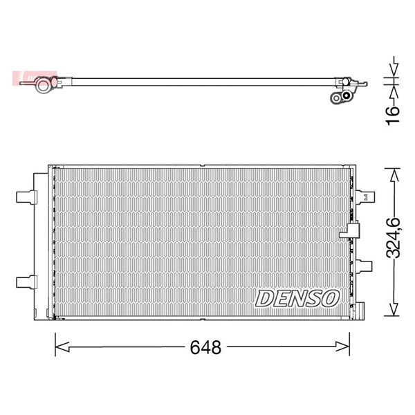 Kondensor, klimatanläggning Denso DCN02044 DENSO