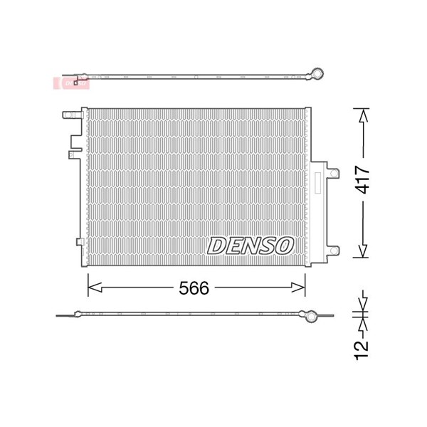 Kondensor, klimatanläggning Denso DCN06017 DENSO