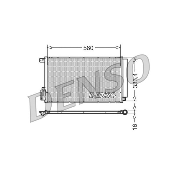 Kondensor, klimatanläggning Denso DCN13109 DENSO