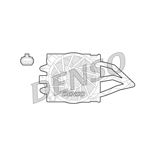 Fläkt, kylare 12V Denso DER09057 DENSO