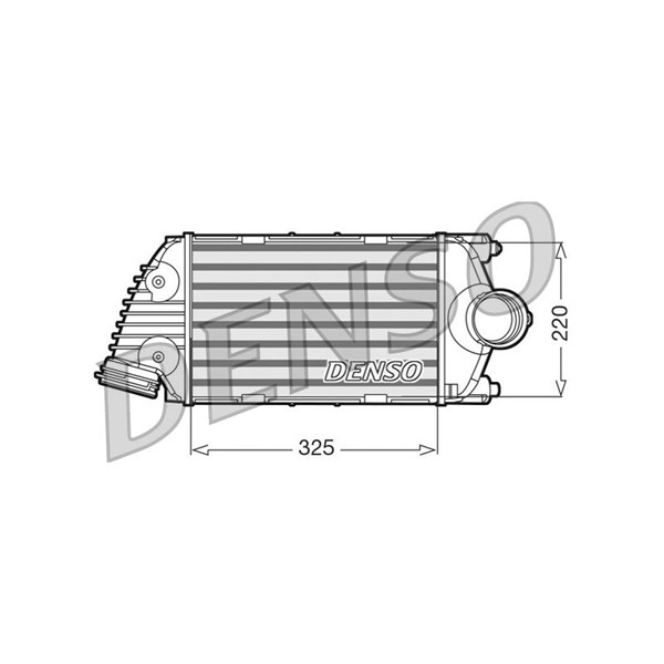 Intercooler, Höger Denso DIT28016 DENSO