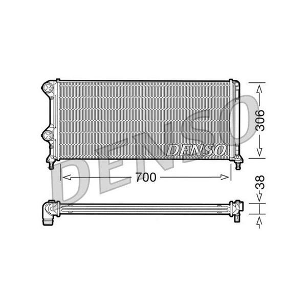 Kylare, motorkylning Denso DRM09060 DENSO